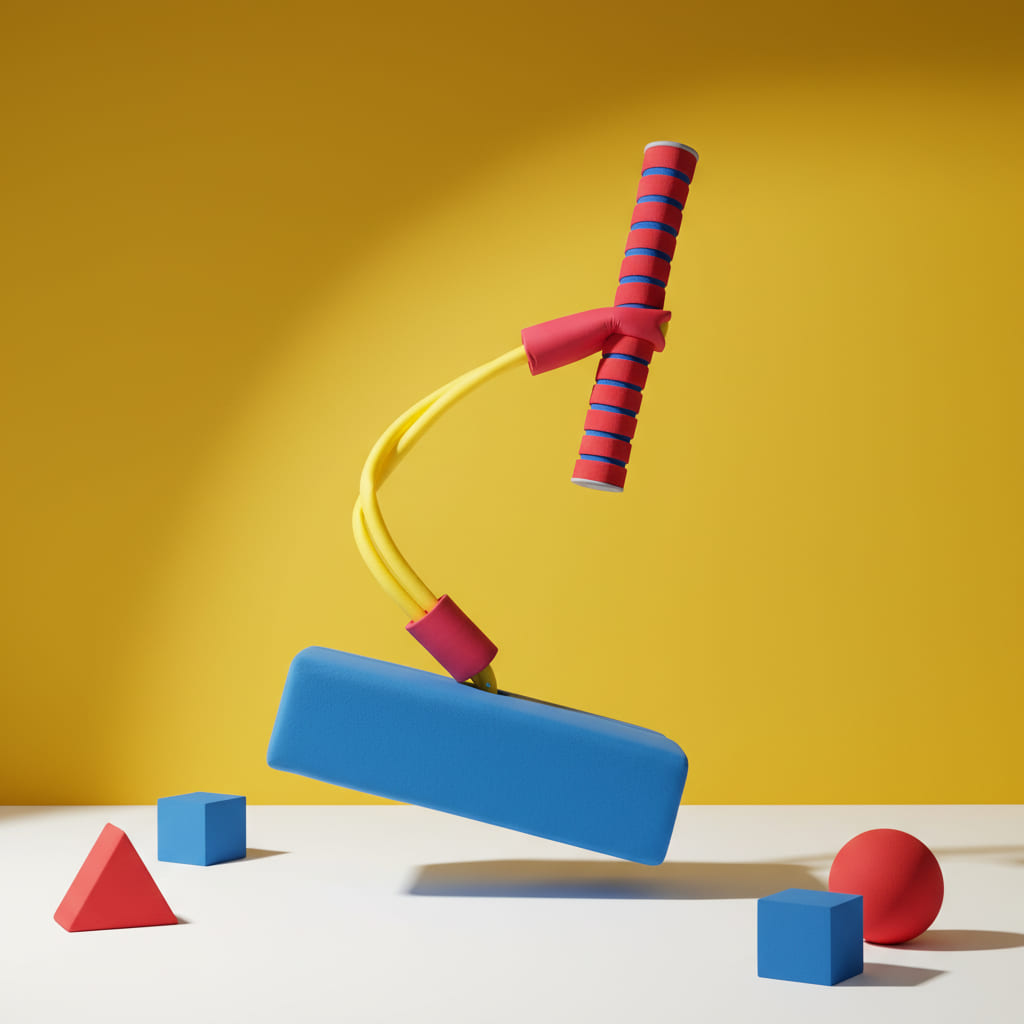 Kids Foam Pogo Jumper Toy with Bouncy Base