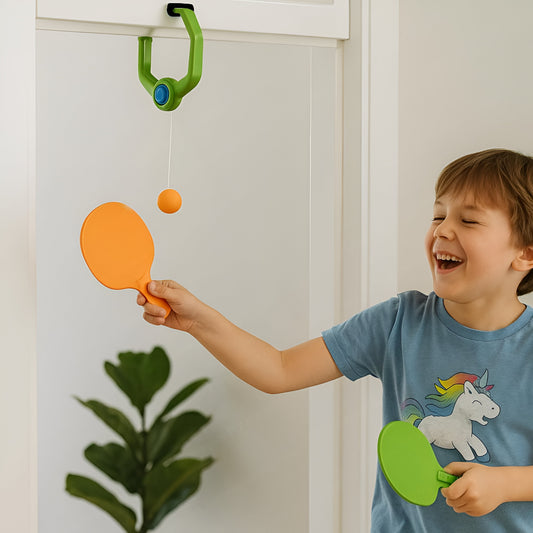 Wall Mounted Table Tennis Trainer Set with Rebound Ball
