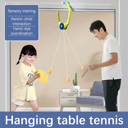 Wall Mounted Table Tennis Trainer Set with Rebound Ball