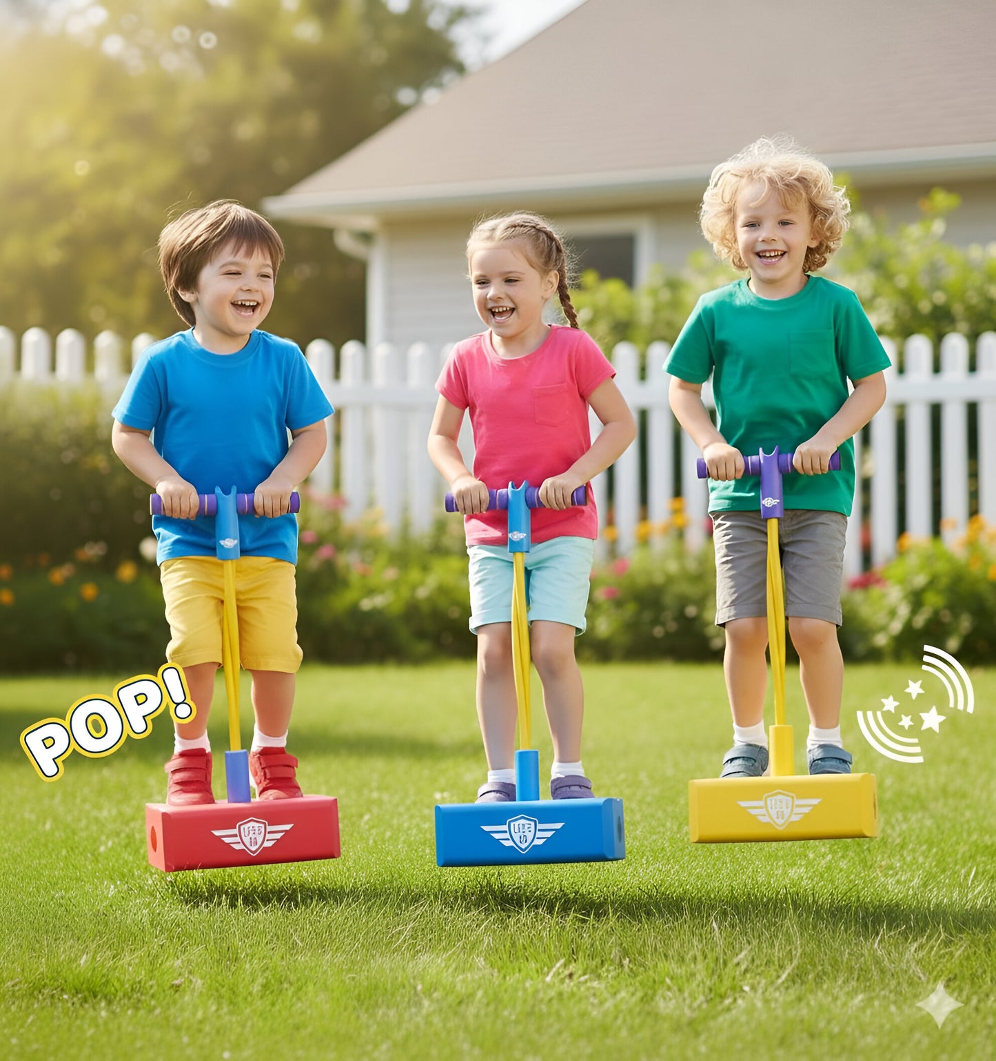 Kids Foam Pogo Jumper Toy with Bouncy Base