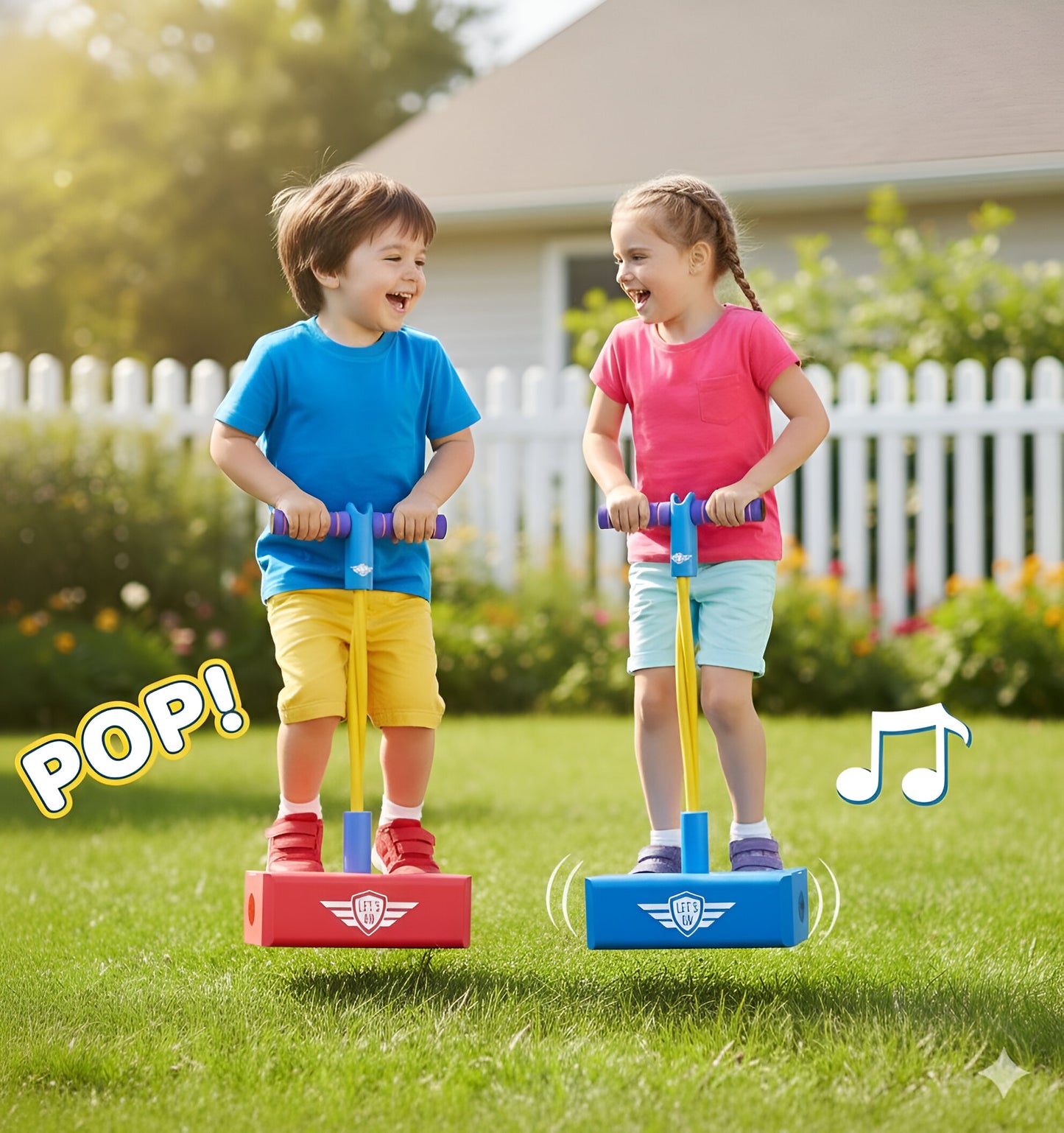 Kids Foam Pogo Jumper Toy with Bouncy Base
