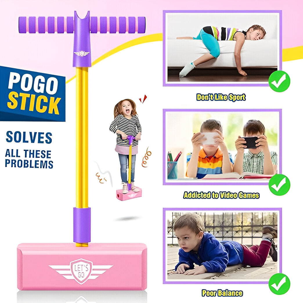 Kids Foam Pogo Jumper Toy with Bouncy Base