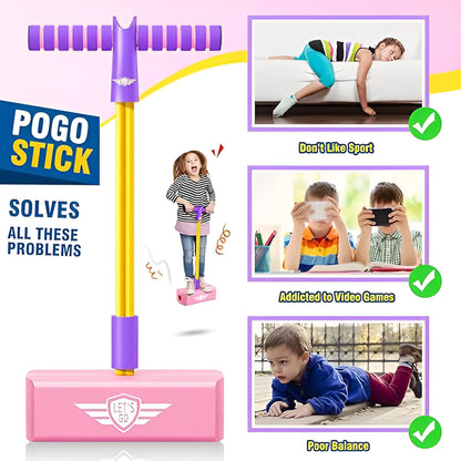 Kids Foam Pogo Jumper Toy with Bouncy Base