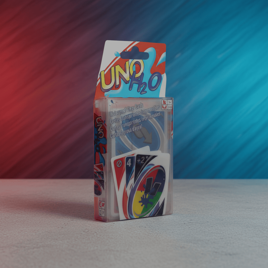 UNO H2O Waterproof Clear Cards Game – Players 2–10