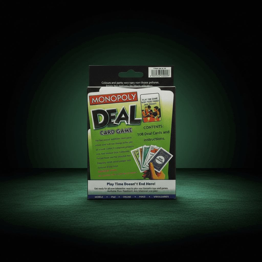 Monopoly Deal Card Game – Fast Family Card Game 8+