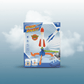 Kids Stomp Rocket Launcher Toy with Foam Rocket