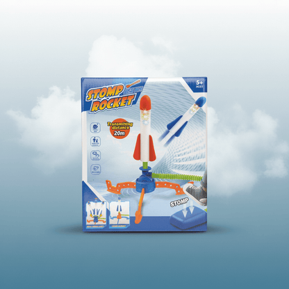 Kids Stomp Rocket Launcher Toy with Foam Rocket