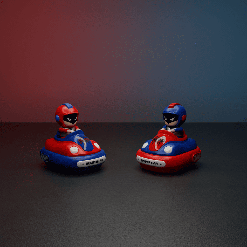 Remote Control Bumper Car Toy Set – 2 Player RC Battle Cars