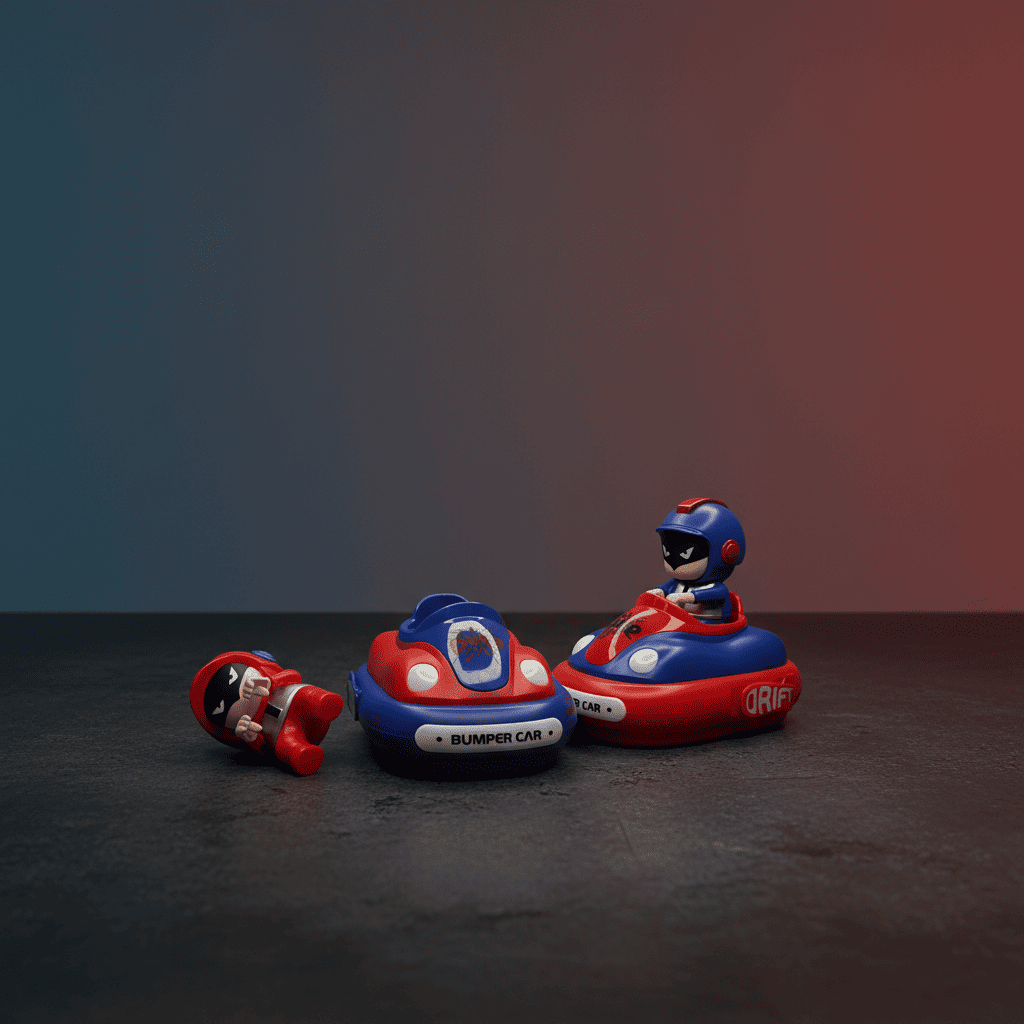 Remote Control Bumper Car Toy Set – 2 Player RC Battle Cars