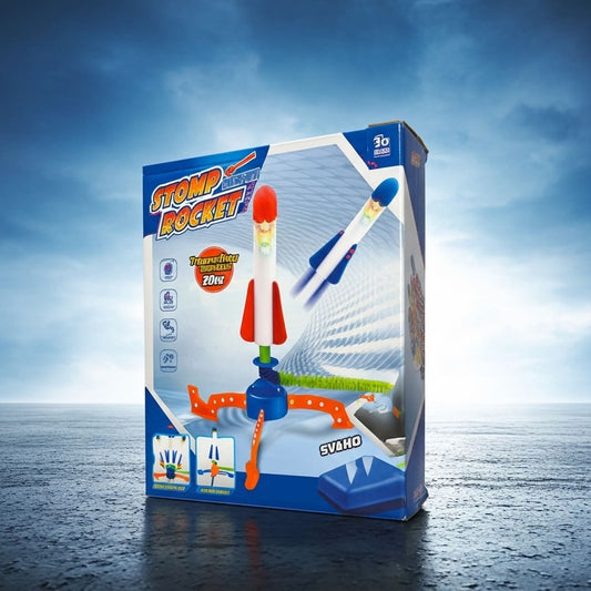 Kids Stomp Rocket Launcher Toy with Foam Rocket