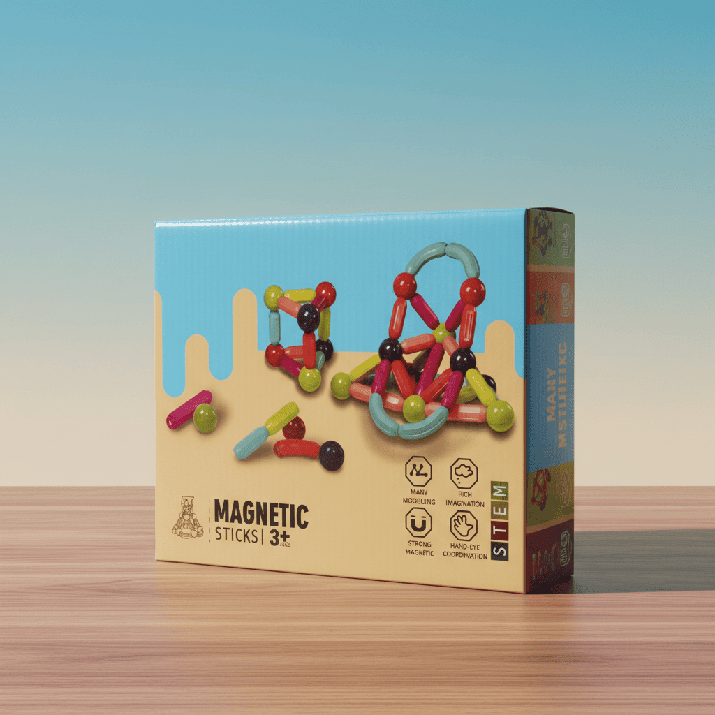 Magnetic Sticks Building Set – STEM Toy Kit