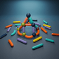 Magnetic Sticks Building Set – STEM Toy Kit