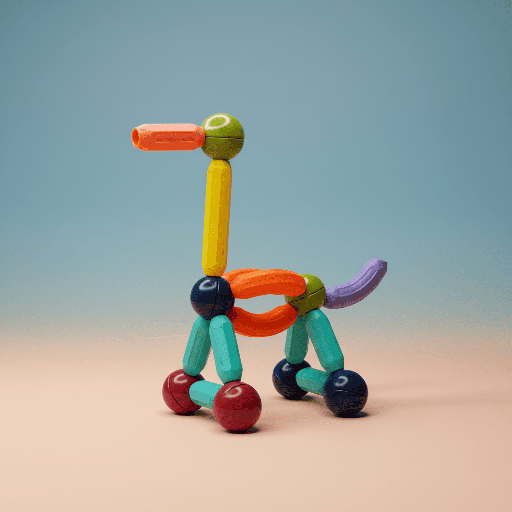 Magnetic Sticks Building Set – STEM Toy Kit
