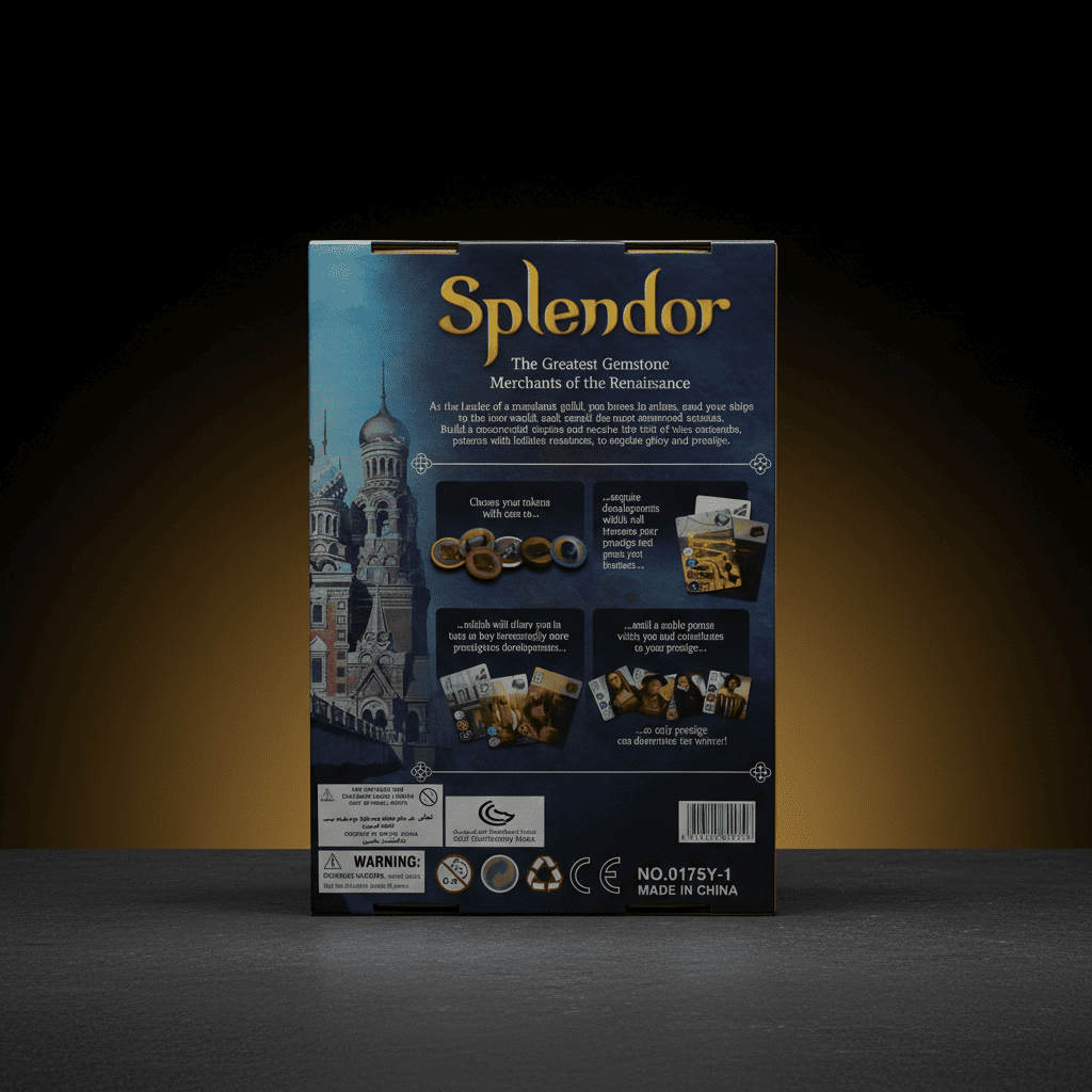Splendor Strategy Board Game – Gem Trading Family Game