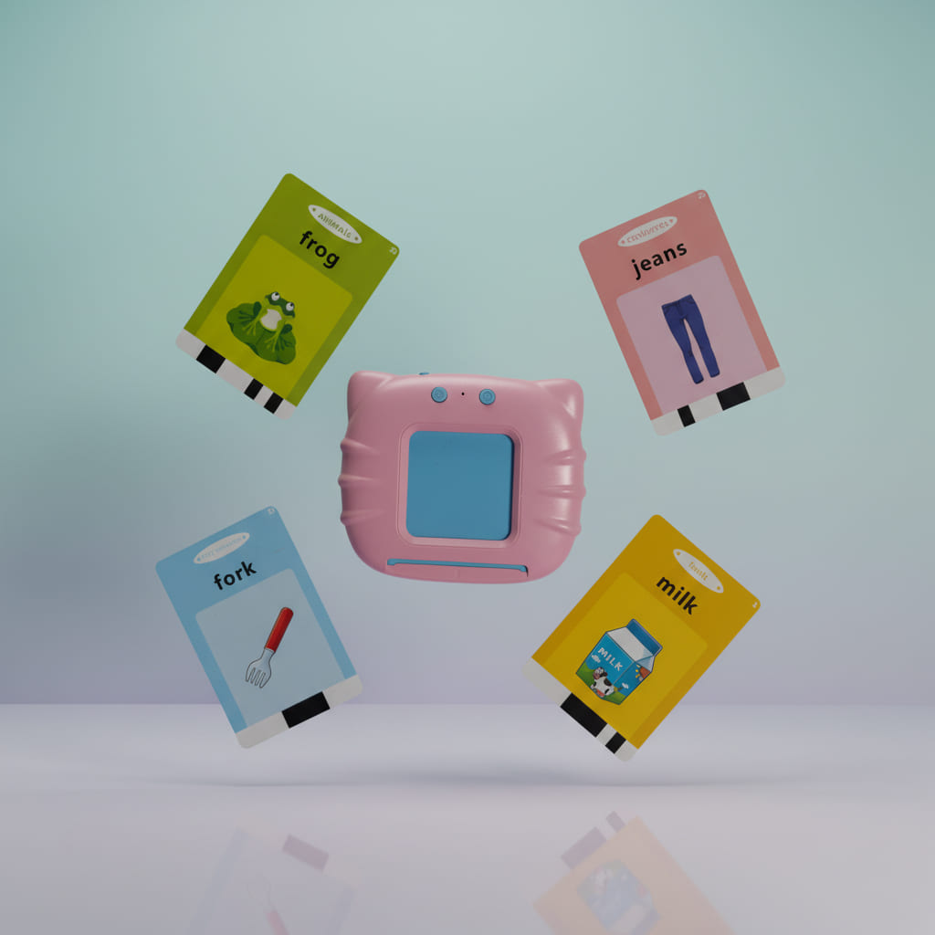 Card Insertion Learning Machine with Preschool Flash Cards